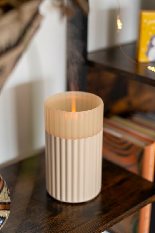 Airbi CANDLE - aroma difuzér se světelným efektem hořící svíčky béžový