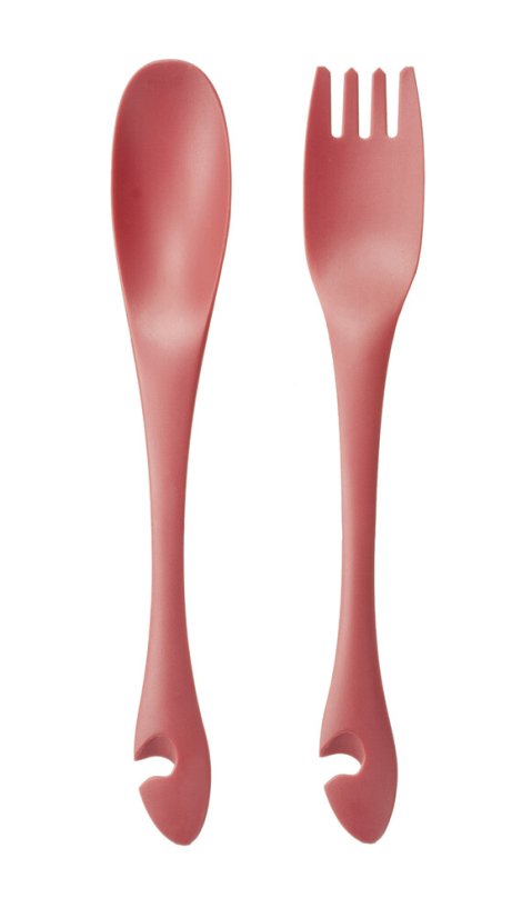 Flex - designový nylonový příbor - červený
