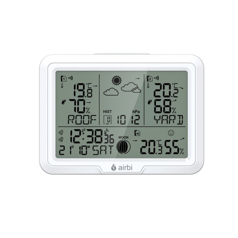 Airbi DUO - meteostanice se 2 bezdrátovými čidly