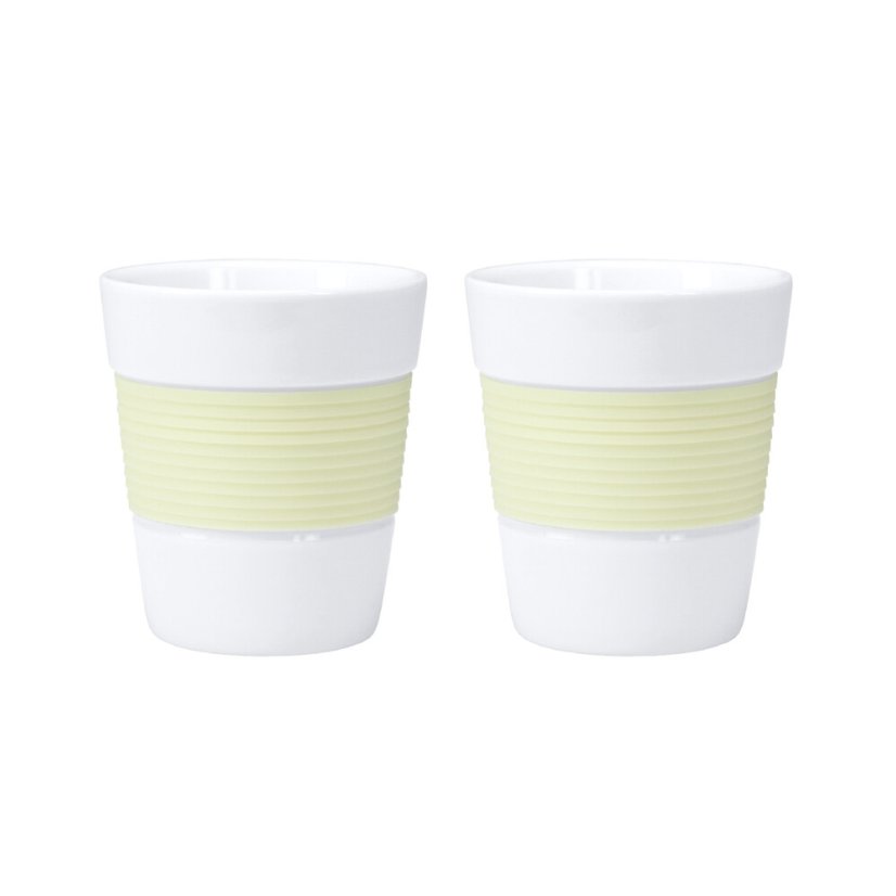 Contento hrnečky na kávu 280 ml Sunny - sada 2 kusů - bílá