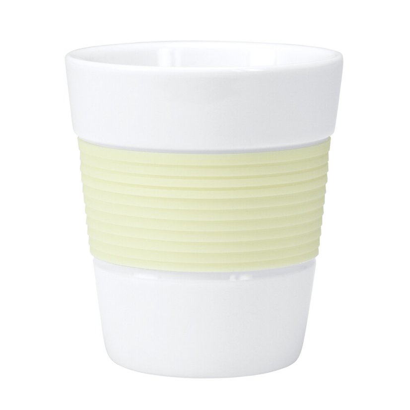Contento hrnečky na kávu 280 ml Sunny - sada 2 kusů - bílá