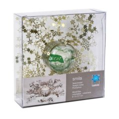 Ozdoba čajové svíčky SMILA - červená