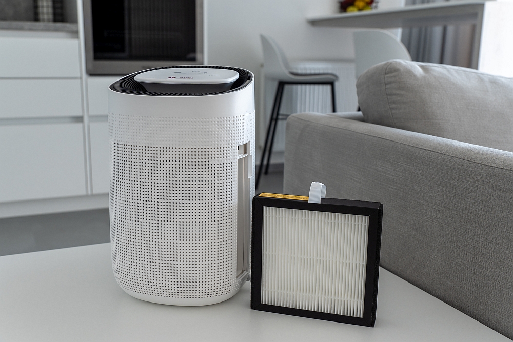 Airbi SPONGE má HEPA filtr a hodí se do každého interiéru